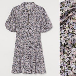 H&M Floral Zipper dress - L